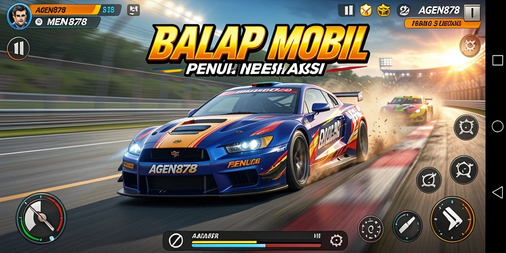 Tampilan gameplay mendebarkan dari AGEN878.