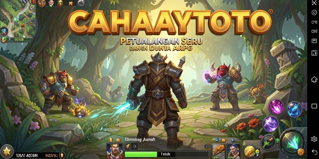 Tampilan aksi seru dalam game ARPG CAHAYATOTO.