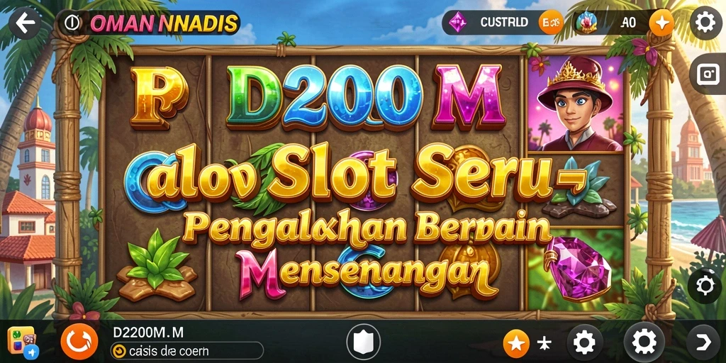 Tampilan screenshot D200M menampilkan gameplay Slot yang menarik.