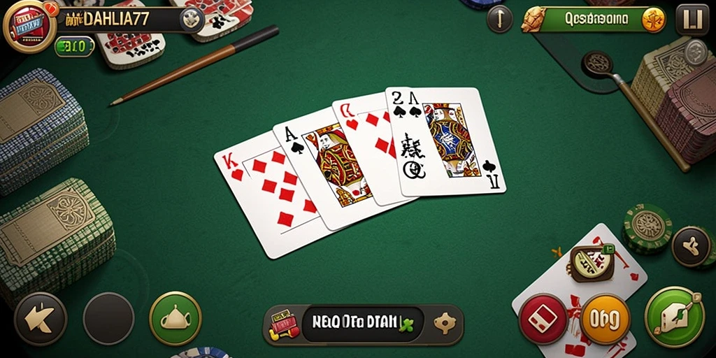 Screenshot gameplay seru DAHLIA77 untuk pengalaman QiuQiu.