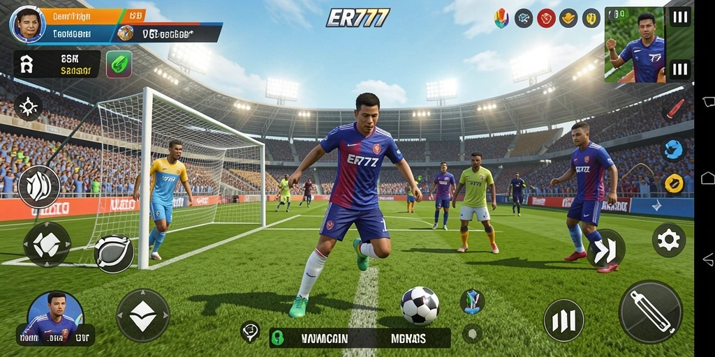 Tampilan gameplay seru dari ER777 yang memukau.