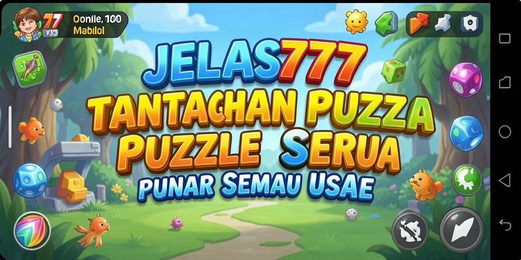 Tampilan gameplay menantang dari JELAS777 dengan suasana puzzle yang menarik.