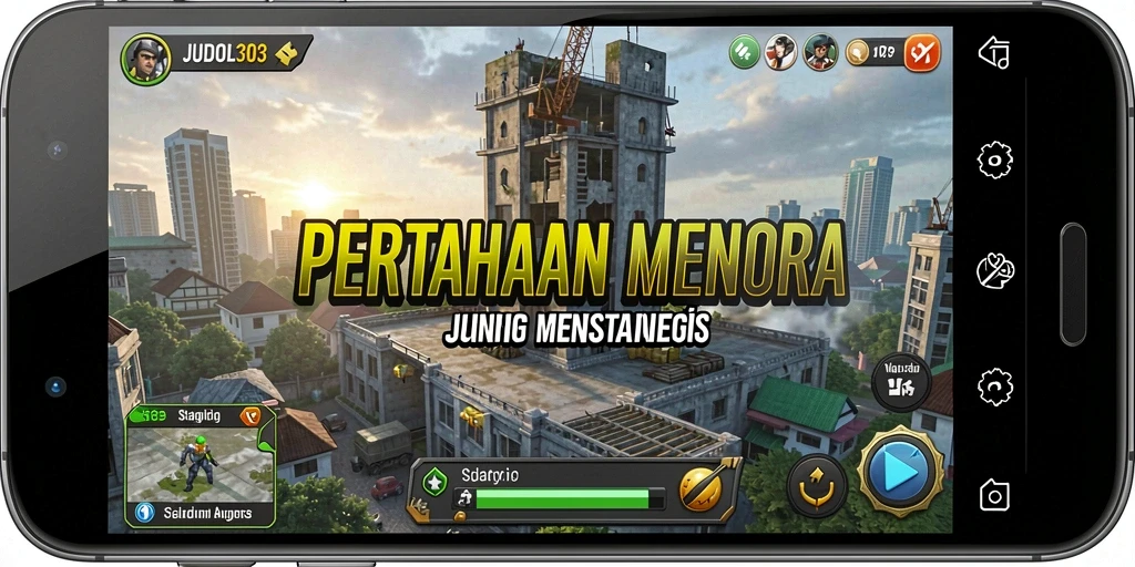 Gameplay menara pertahanan yang seru dan penuh strategi.