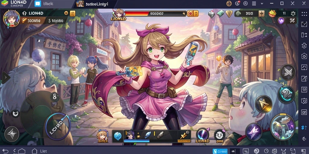 Tampilan seru gameplay LION4D dengan karakter anime ikonik.