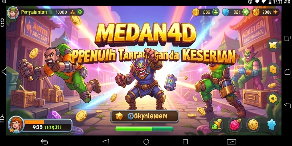 Tampilan gameplay seru dan menegangkan dari MEDAN4D.