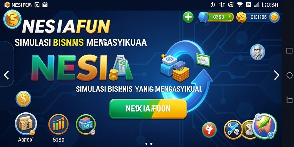 Gameplay menarik dari NESIAFUN dalam mengelola bisnis.