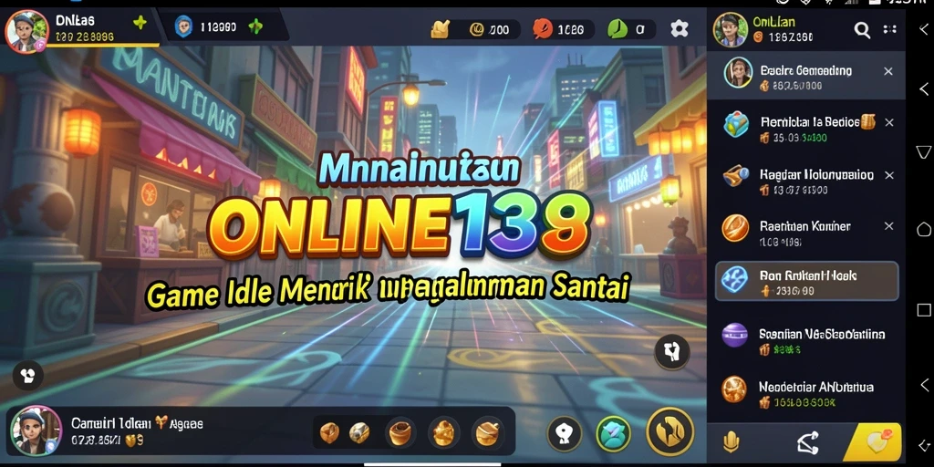 Tampilan screenshot utama ONLINE138 yang menunjukkan keseruan gameplay Idle.