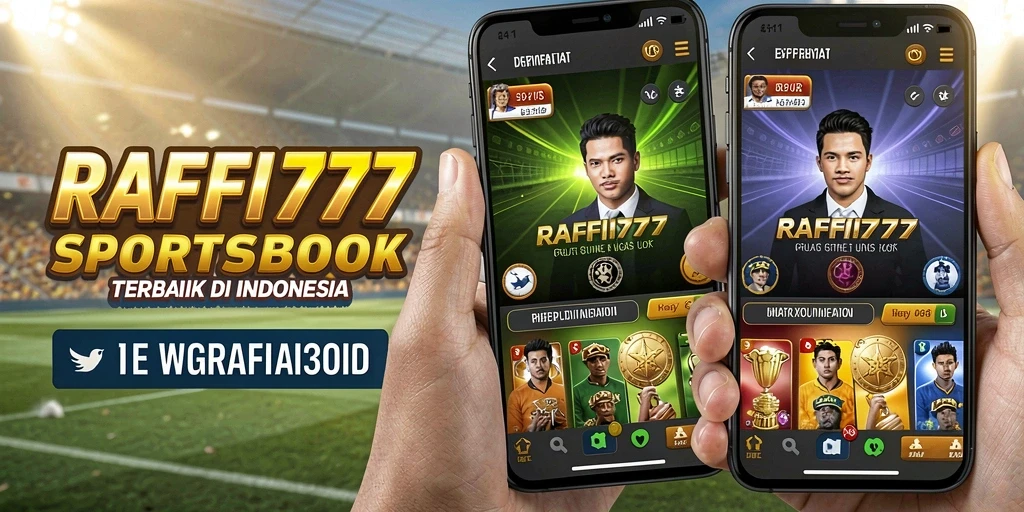Screenshot utama RAFFI777 menampilkan antarmuka pengguna mencari taruhan olahraga.