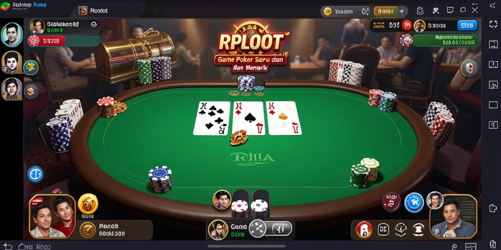 Tampilan gameplay poker yang mendebarkan di RPLOOT.