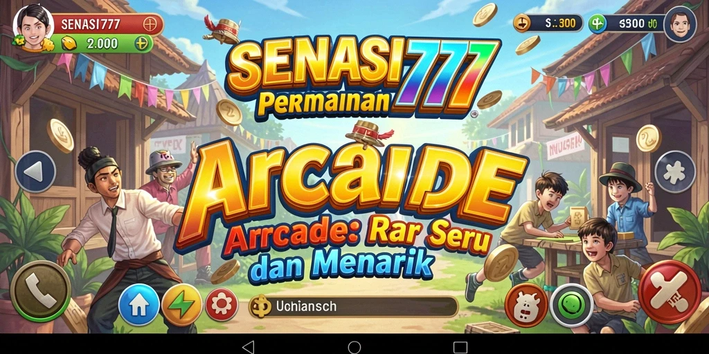 Screenshot SENSASI777 menunjukkan momen menegangkan dalam gameplay Arcade.