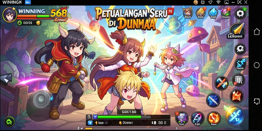 Tampilan menarik dari gameplay WINNING568 yang menyajikan karakter anime ikonik.